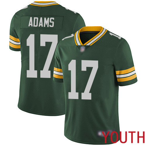 Green Bay Packers Limited Green Youth #17 Adams Davante Home Jersey Nike NFL Vapor Untouchable